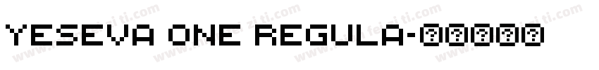 Yeseva One Regula字体转换